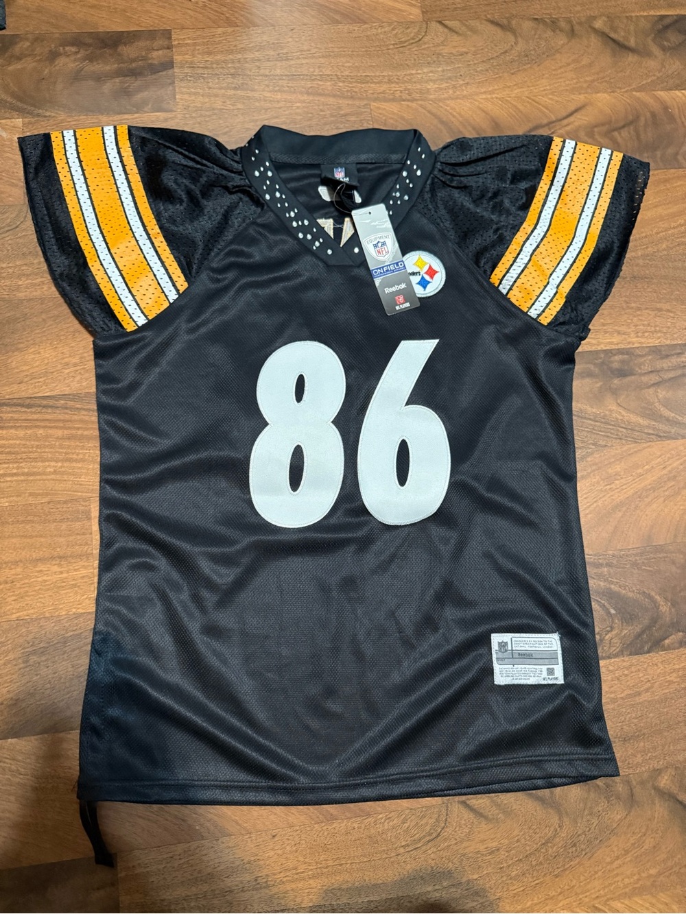 NFL Pittsburgh Steelers #86 Hines Ward Black Jersey